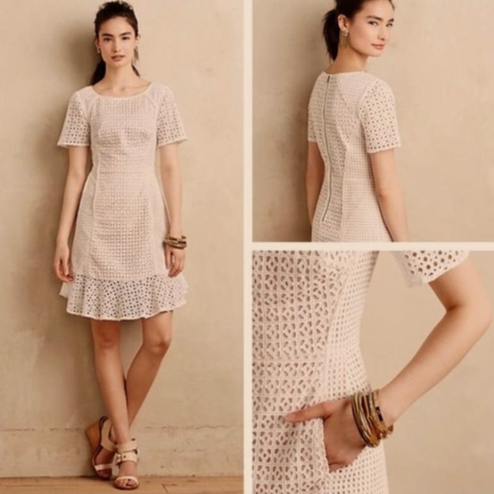 Anthropologie HD in Paris Georgia Eyelet Lace Dress